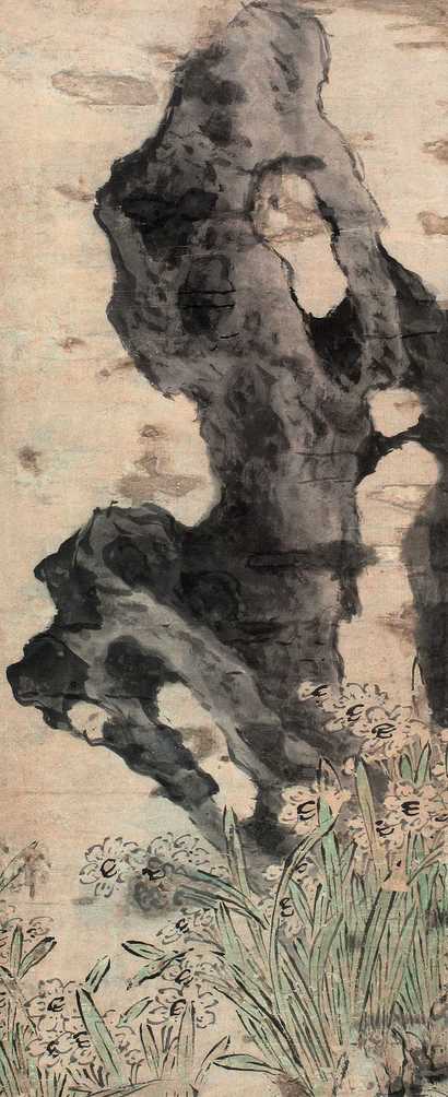 佚名 兰石图 立轴